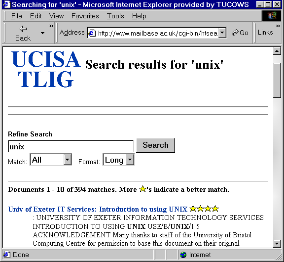 The UCISA TLIG Document Archive