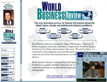 World Business Review site screenshot