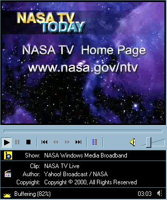 NASA TV screenshot