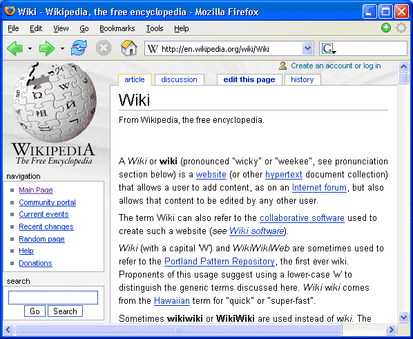 screenshot: (44KB): Figure 1: Wikipedia