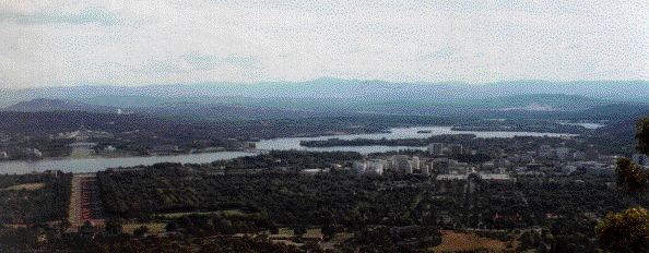 Canberra, viewed from Mount Ainsley