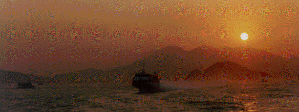  Sunset over Hong Kong Harbour 